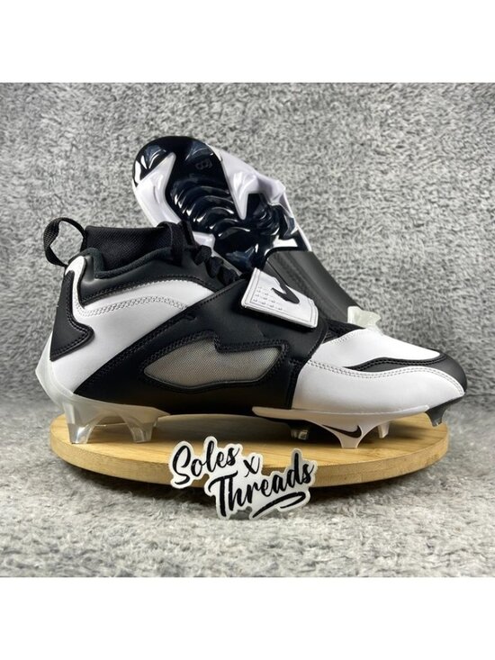 Nike Diamond Turf 93 TD Football Size 9 Men Black White HF5298-101